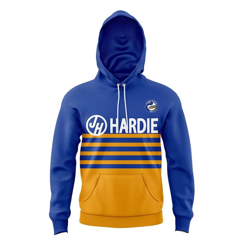 

KIDS HOODIE Parramatta EELS team 1986 retro traditional replica men's jersey