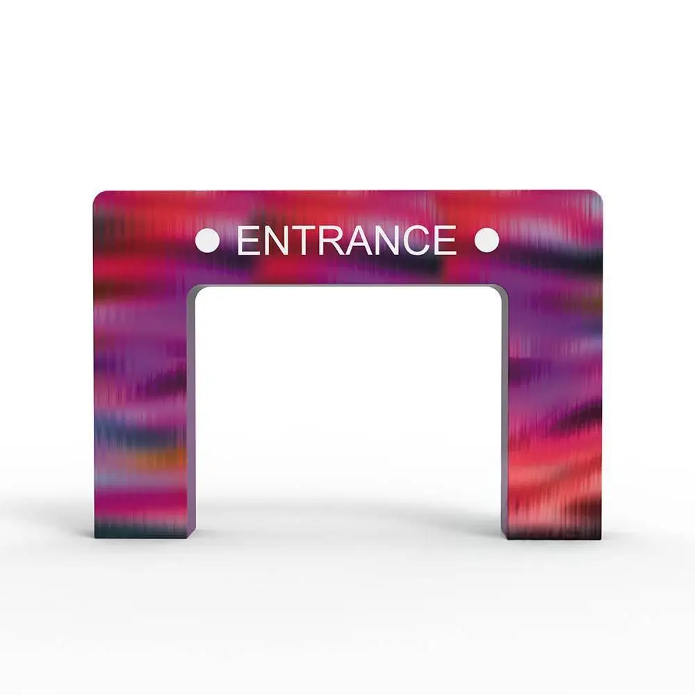 Whole Sale Sport Events Advertising  Arch With Aluminum Frame Silver Straight Shape Portable Easy Assembly Durable Reusable