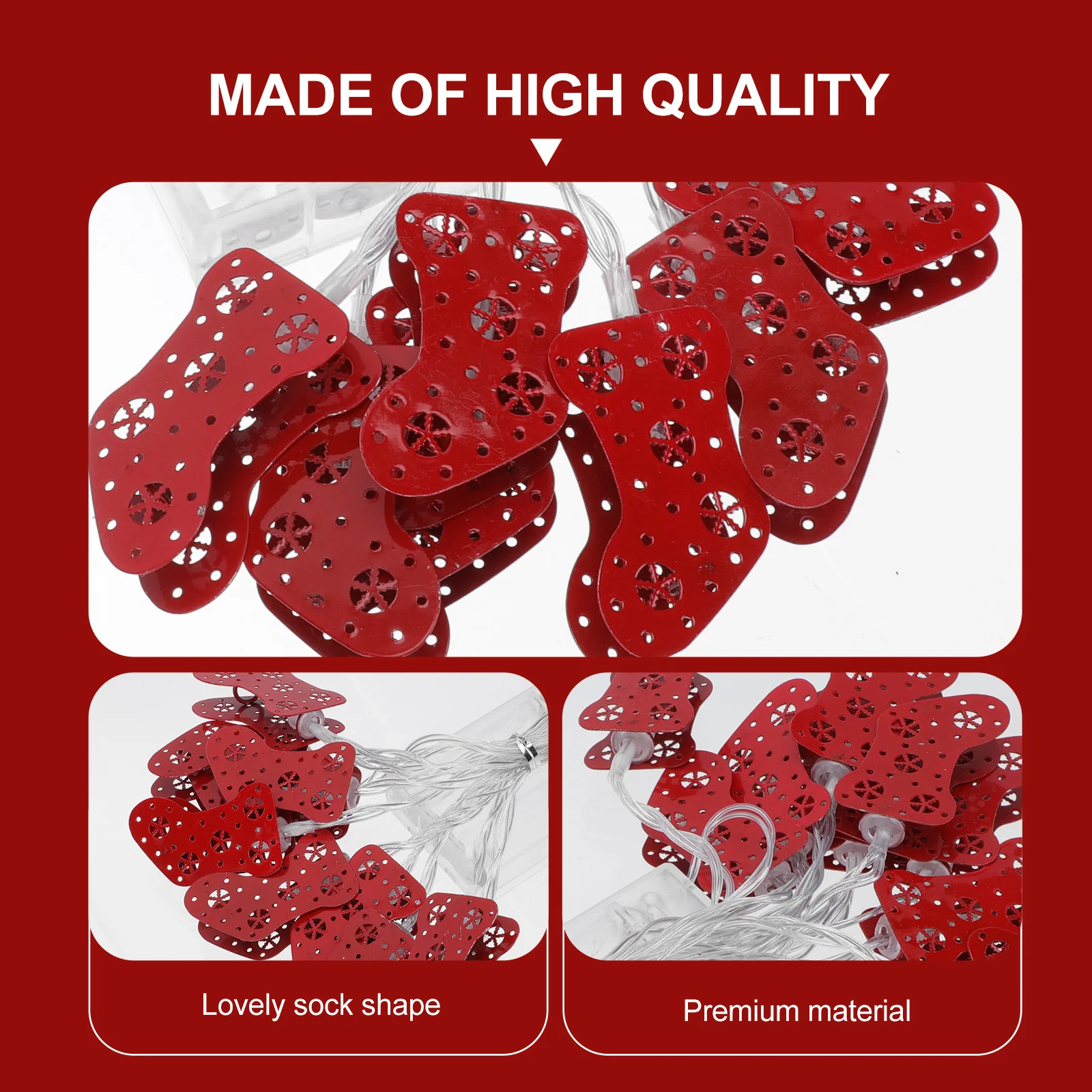 

Creative Sock Light String 3m High Quality Material Xmas Party Lamp String Comfortable Lighting Lamp Decor