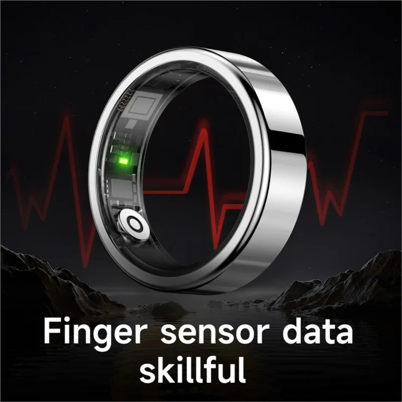 SR09 حلقة ذكية لفتات الصحة مراقب معدل ضربات القلب بلوتوث حلقة IP68 مقاوم للماء أوضاع رياضية Smartring