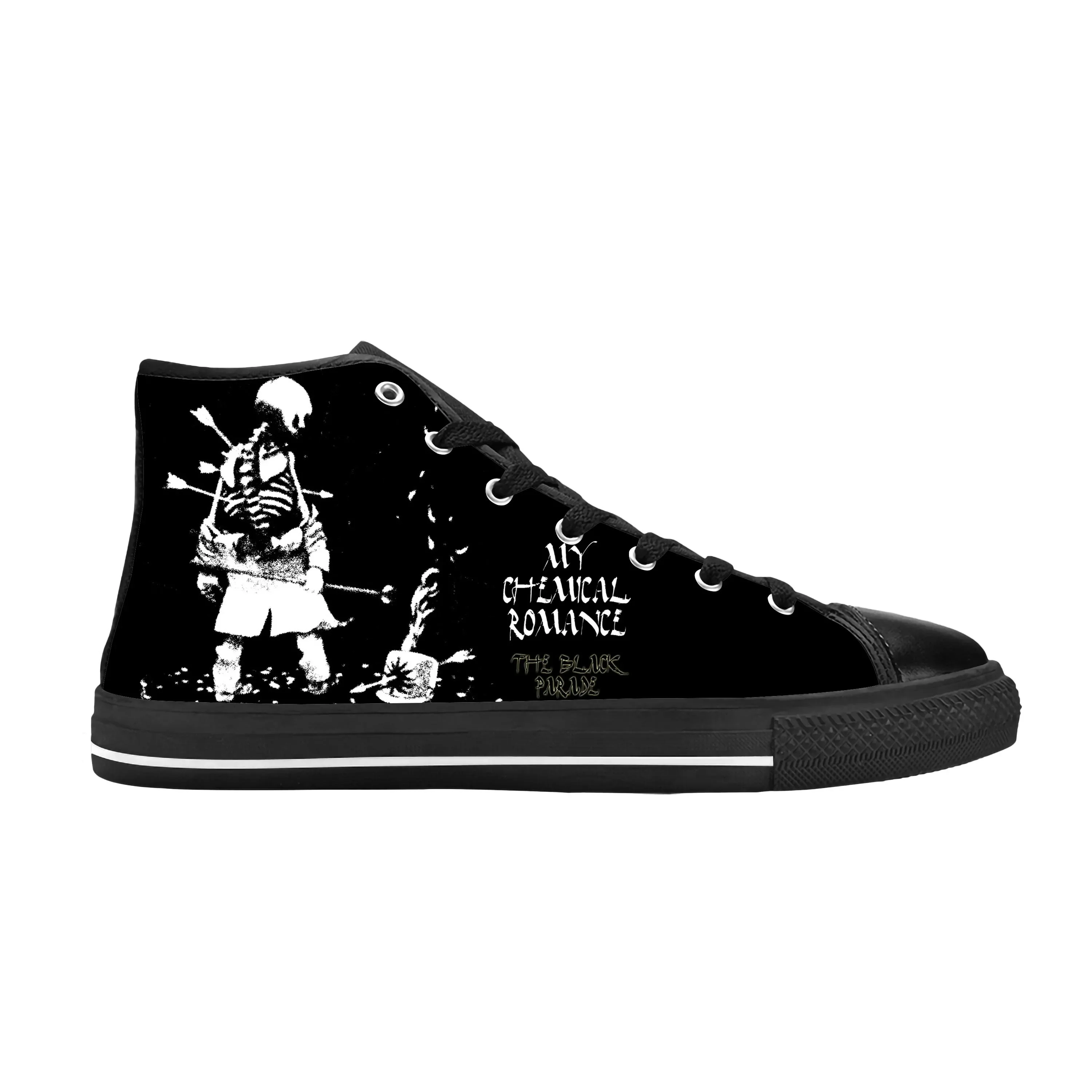 My Chemical Romance Mcr Black Parade Rock Band Casual Cloth Shoes High Top Comfortable Breathable 3D Print Men Women Sneakers