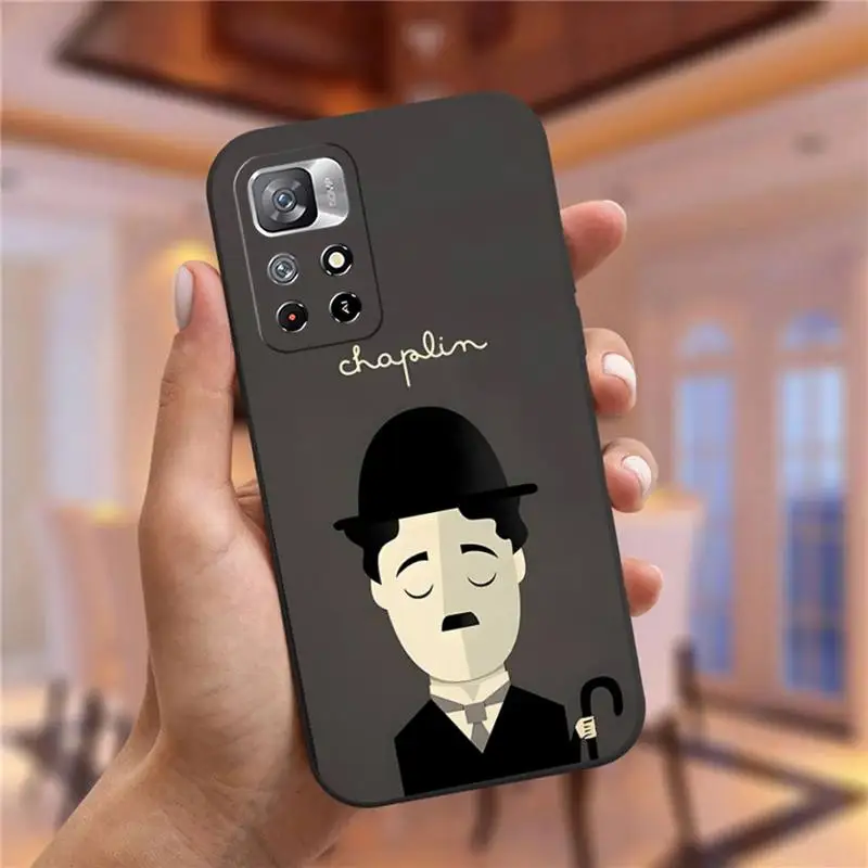 Master Comedy C-chaplin Phone Case For Xiaomi Redmi Note 11 8 9 10 6 Pro 10T 9S 8T 7 5A 4 5 Pro Plus Soft Silicone Cover