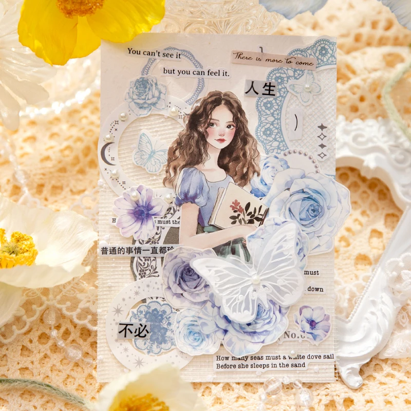 Diário go 10 pçs lindas meninas adesivo decoração álbum de fotos diy scrapbooking colagem papelaria estética artesanato menina decalques