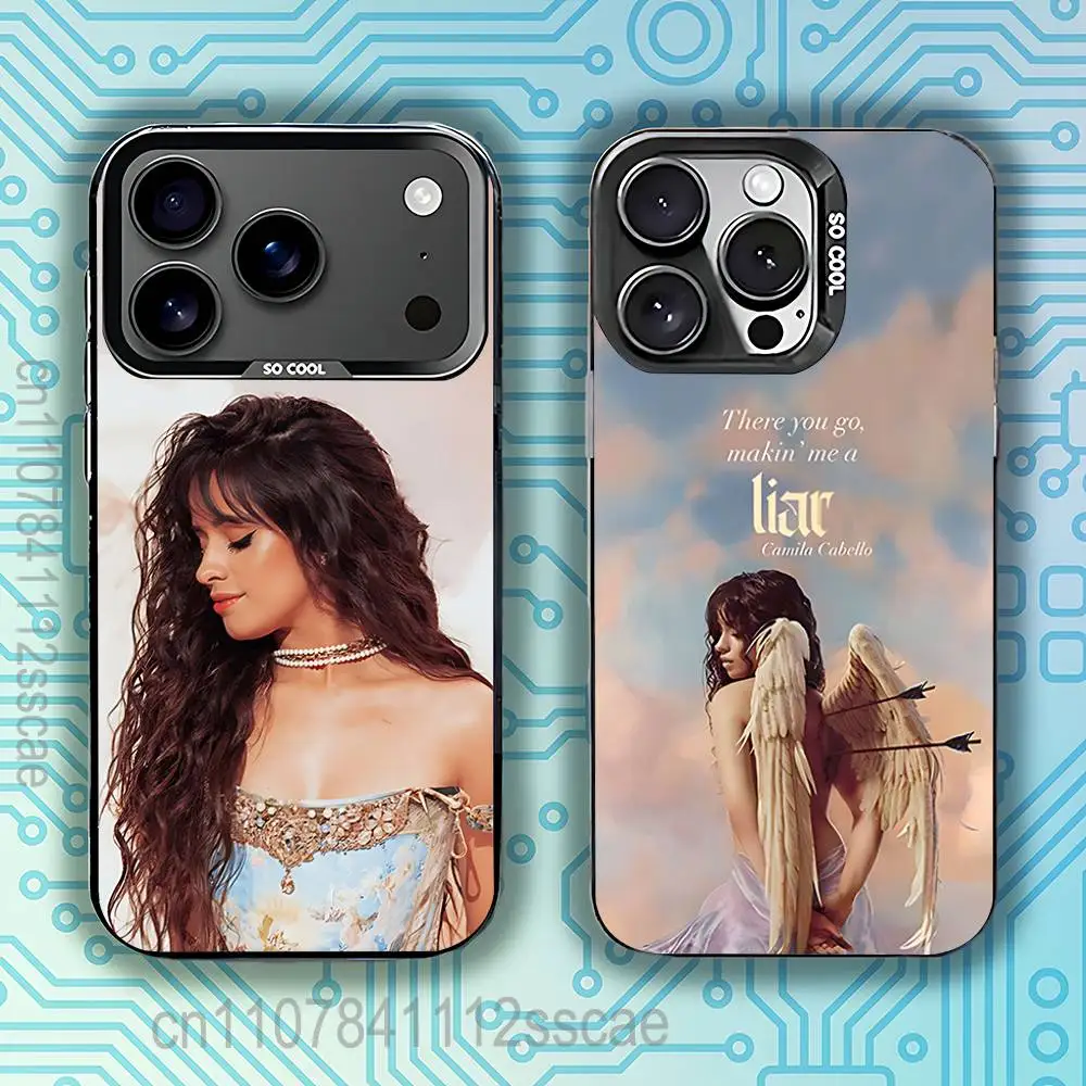 

Camila Cabello Singer Phone Case For iPhone 17,16,15,14,13,12,11,Pro,Max,Plus,E,Air,Mini Black Tpu IMD Cover
