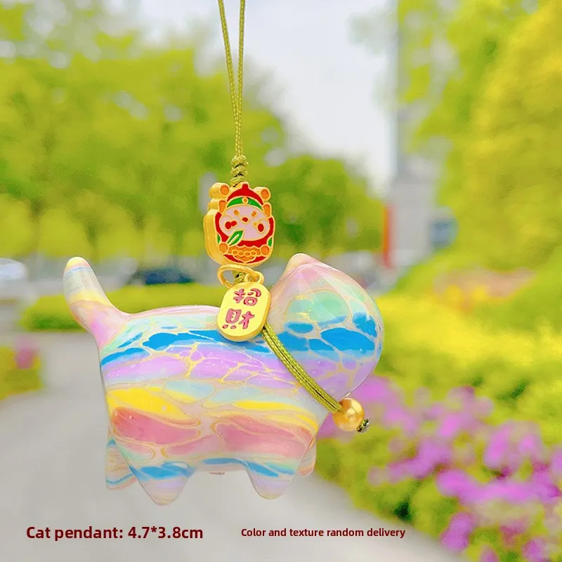 

Храм в одном стиле, интеллектуальное наследие, лак Cai Cai, подвеска в виде кошки, сумка Lucky Cat, подвесное украшение для телефона, привлекательный уникальный