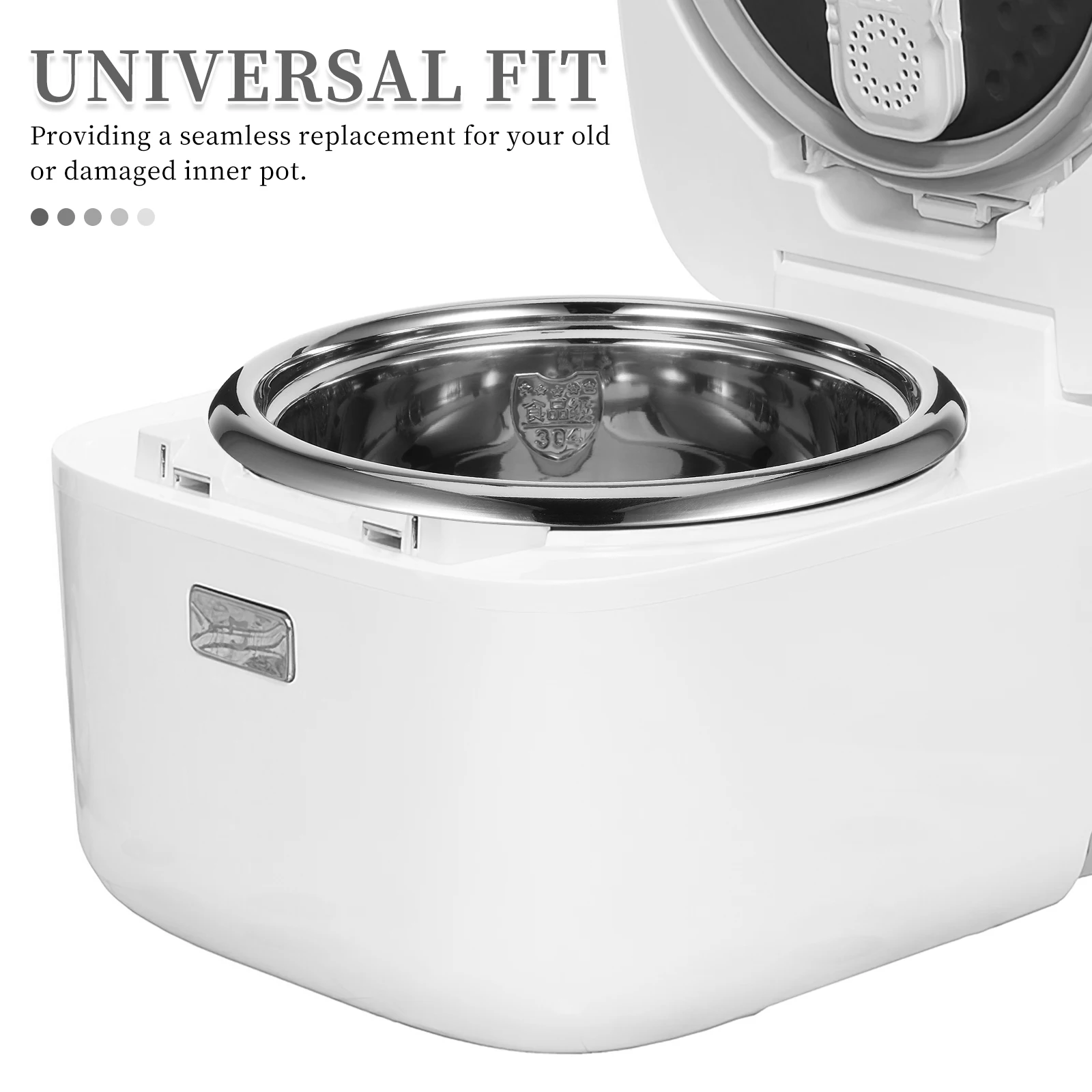 

CATIEBYE 4L Rice Cooker Inner Pot Replacement Nonstick Cooking Liner Electric Cooker Parts Large Capacity Container