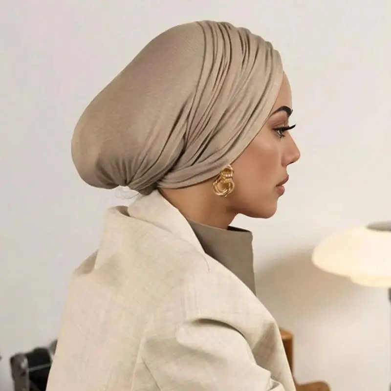 

Премиальный модальный трикотаж, мгновенный хиджаб, мусульманский нижний шарф, хлопковая эластичная шапка-тюрбан, исламский нижний шарф, головной платок, повязка на голову