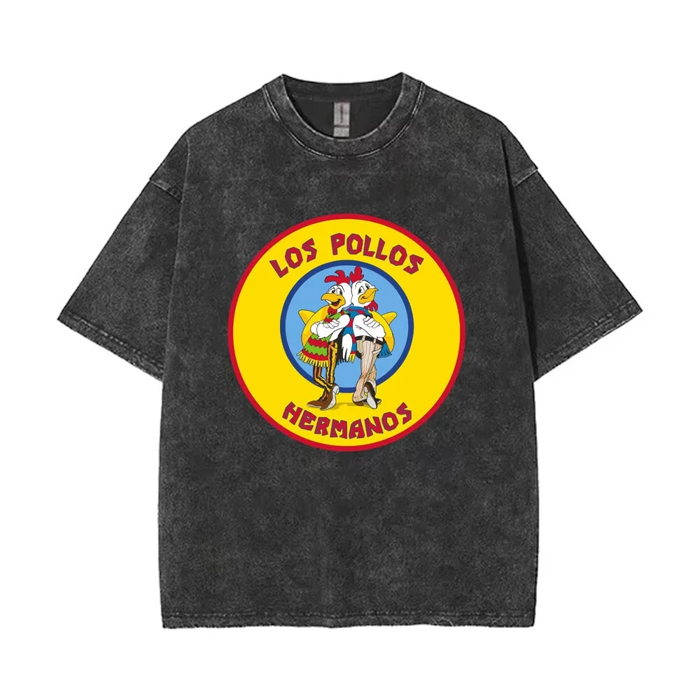 تلفزيوني كسر سيئة غسلها تي شيرت تقليدي هايزنبرغ والتر الجرافيك تي شيرت جيسي بينكمان قميص مطبوع الرجال المتضخم تي شيرت