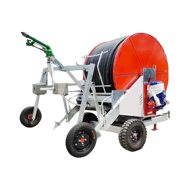 Automatic Irrigation System Farm Hose Reel Irrigation Agriculture Mobile Rain  Sprinkler Water Saving Machine Durable