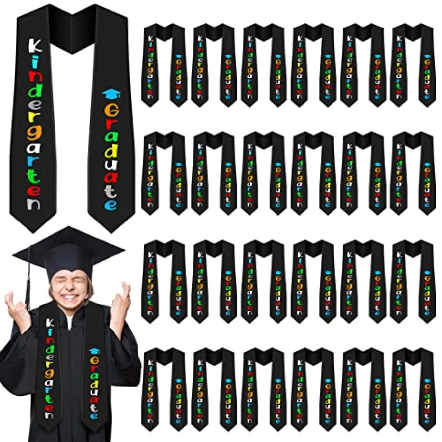 

Seematn 24 Pcs Graduation Stole 2026 Kindergarten Preschool Graduation Sash Bulk 49 Inch Unisex Graduate Gifts