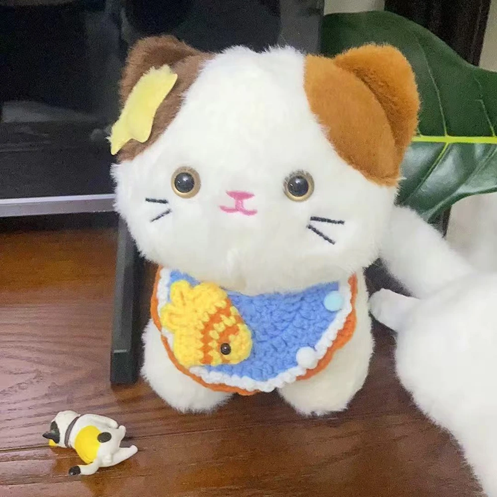 Cute Cat Plush Doll Toy Cat Doll Girl Sleeping Friend Birthday Gift With Doll SAtanding