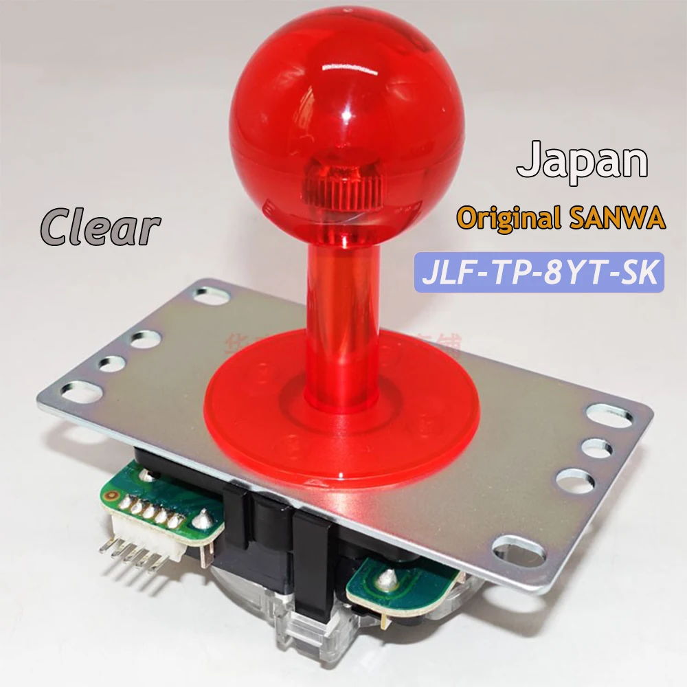 

Original Japan Sanwa JLF TP 8YT SK Fighting Joystick Clear Topball 5pin Wire Jamma Arcade Vending Game PC PS3 XBOX Kit DIY