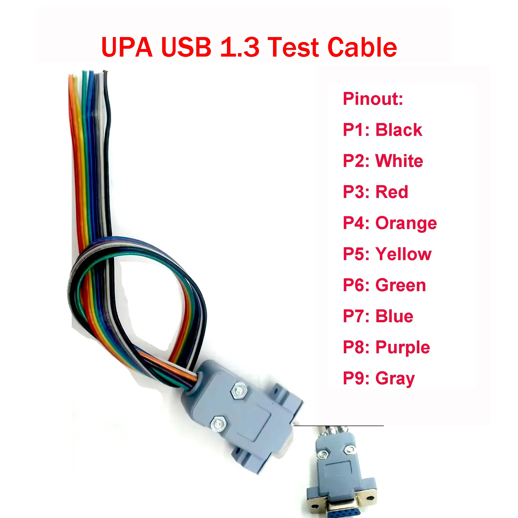 

New UPA-USB 1.3 Cable Compatible with UPA USB Programing Eeprom Adapter ECU Pinout Tool FOR UPA-USB Programmer 1.3