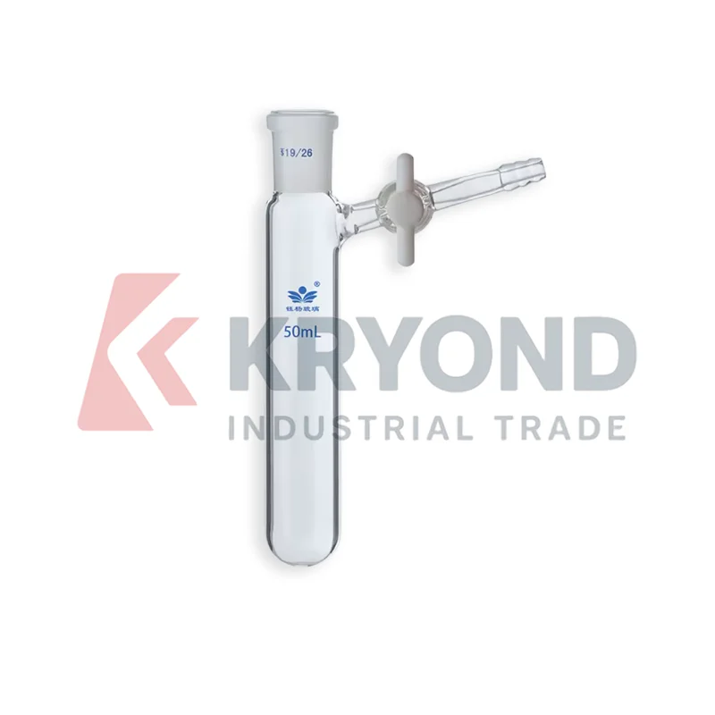 10ml 25ml 50ml 100ml 250ml Schlenk Reaction Flask PTFE Stopcock Ground Joint Laboratory Glass Research Use Pack Inert Atmosphere