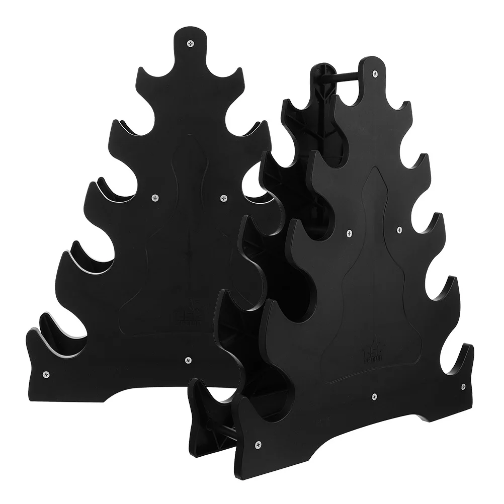 

2Pcs Dumbbell Rack Plastic Heavy Duty Stand Durable Organizer Weight Storage Holder for Gym Home Fitness Dumbbell Holder