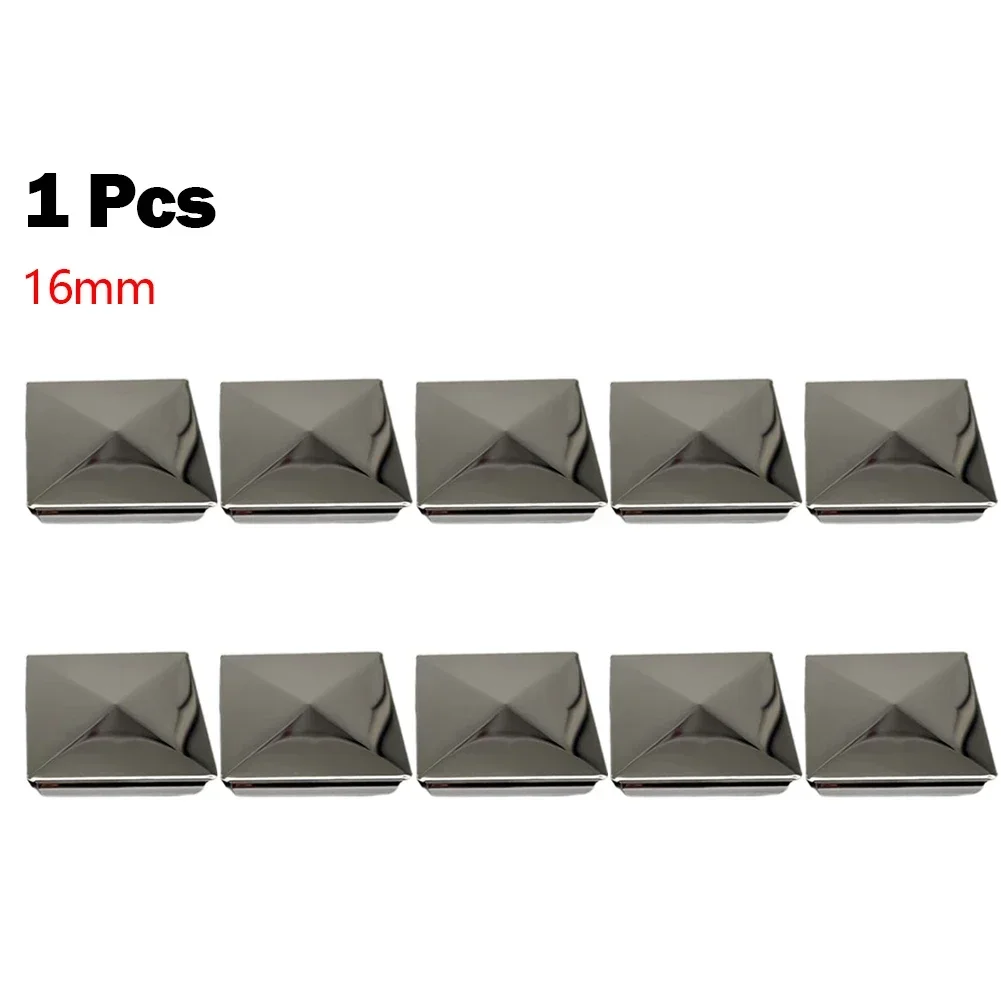 Column Cap Hat Square Post Cap Stainless Steel To Steel Galvanized Cover Pyramid Shape Cap Home Garden Decoration