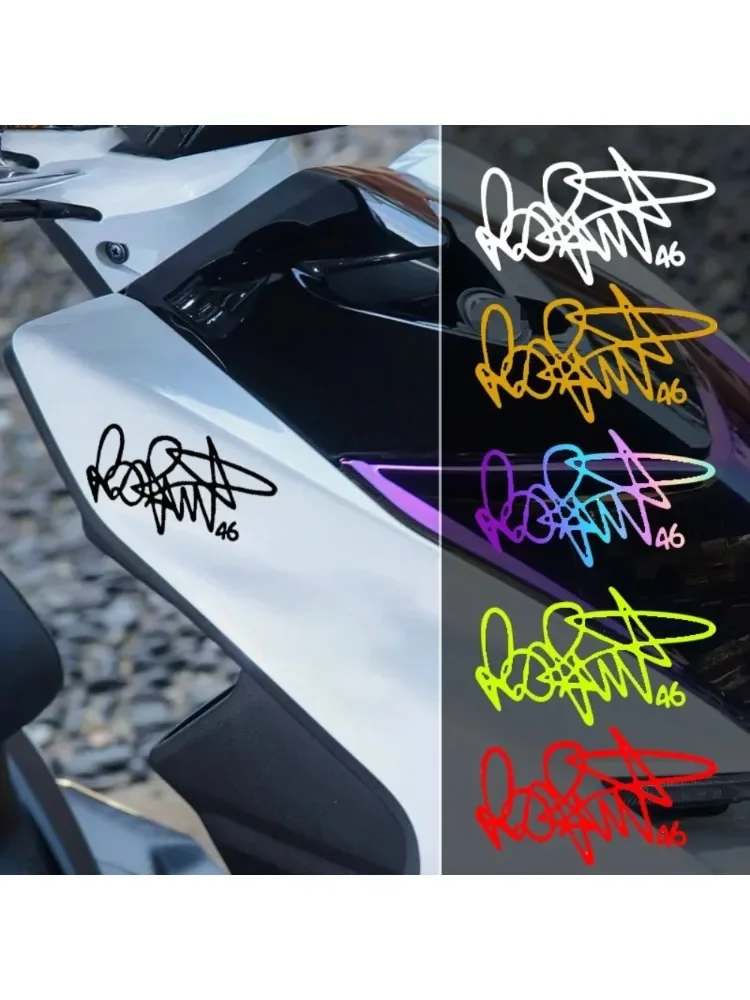 Autocollant Signature pour moto, carénage de réservoir de carburant, casque de course, décalcomanies en vinyle imperméables, décoration de protection solaire