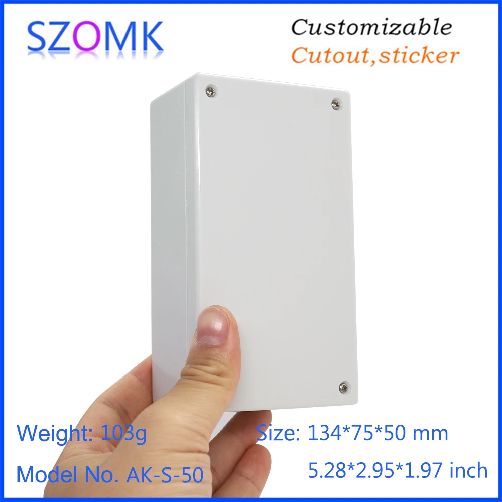 1Piece project design enclosures 134*75*50 mm abs plastic housing case for GPS tracking car motor plastic electronics enclosure