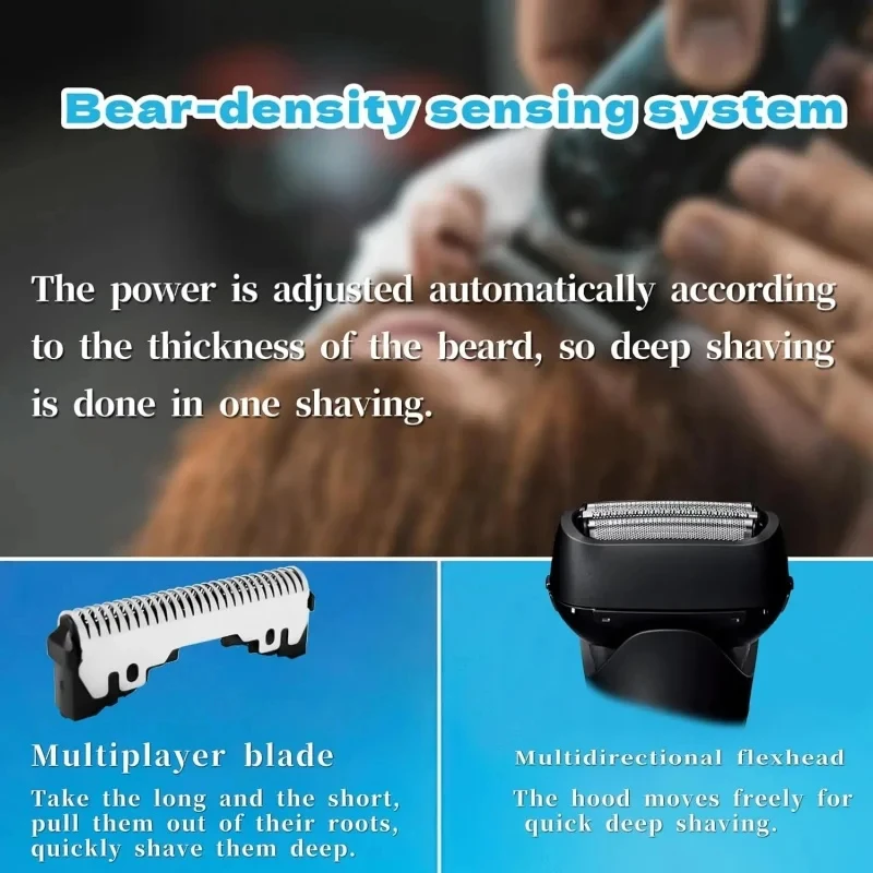 Geeignet zum Austausch der äußeren Folie und der inneren Klinge von Panasonic Rasierern der Modelle ES9087, ES-GA20, ES8113, ES8116, LT20, ES81, ES9013, ES9087. – Detail 6