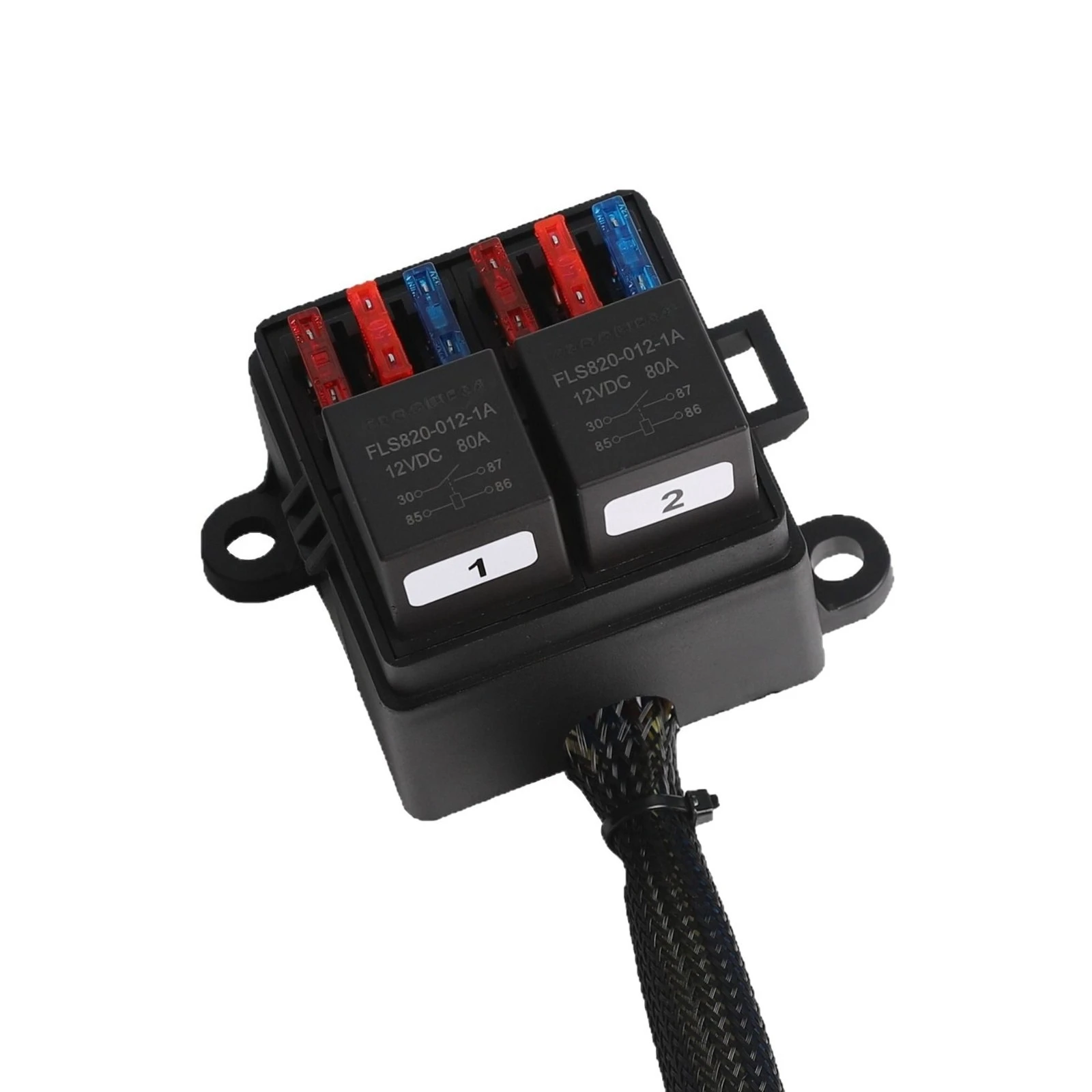 

6-контактный автомобильный блок предохранителей с модифицированным проводом, электрозащитное реле для яхты RV, блок предохранителей управления