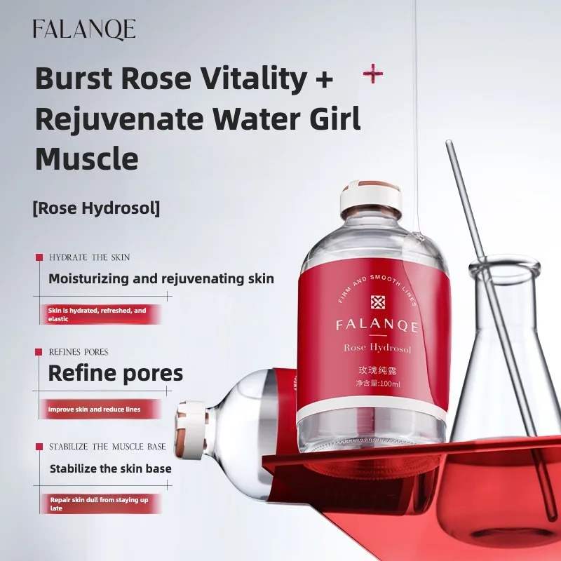 

100ml Damascus Rose Hydrosol Moisturizing Serum Fade Fine Lines Facial Moisturizing brightning Anti Aging Firming Skin Care