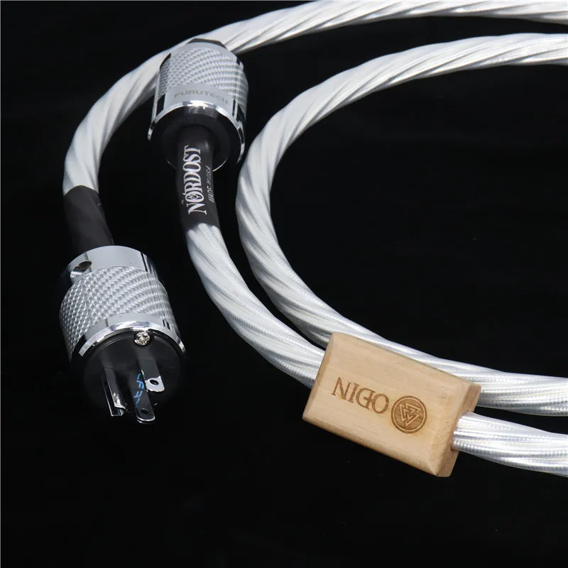 Nordost odin power cord  7N silver plated Supreme Reference Power Cable with Carbon fiber EU/US power plug