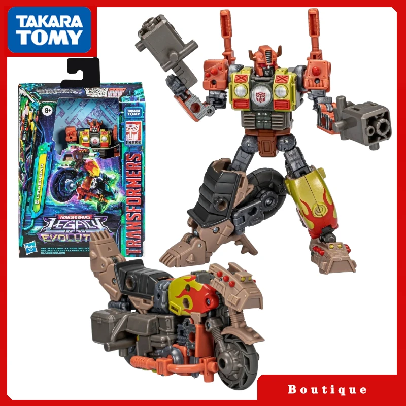 

In Stock Takara Tomy Transformers Toys Legacy Evolution Deluxe Class Crashbar Action Figures Collectible Gifts Classic Hobbies