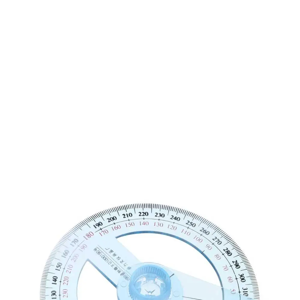 Lightweight. Durable Office Full Circle Swing Arm School Supplies Measuring tools Pointer Angle Ruler Goniometer Protractor