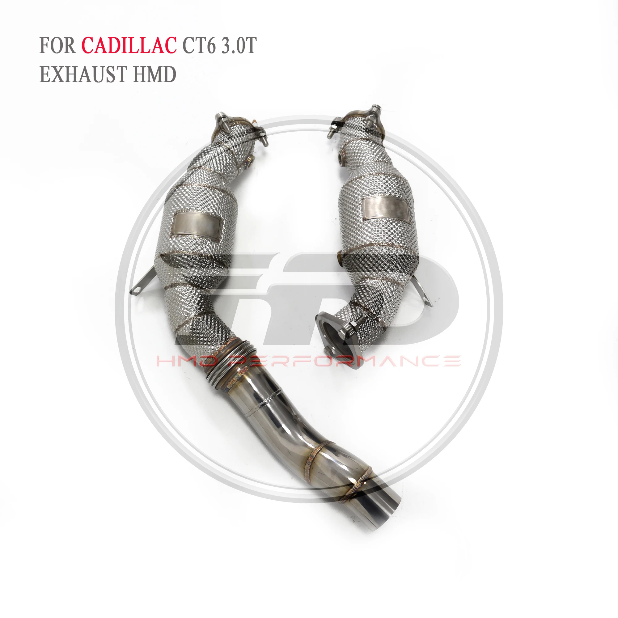 

HMD Exhaust System High Flow Performance Downpipe For Cadillac CT6 3.0T Auto Modification Header With Catalyst