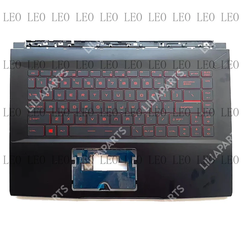 AA  For MSI GF63 8RC MS-16R1 Palmrest Upper Case Backlit Keyboard Top Case