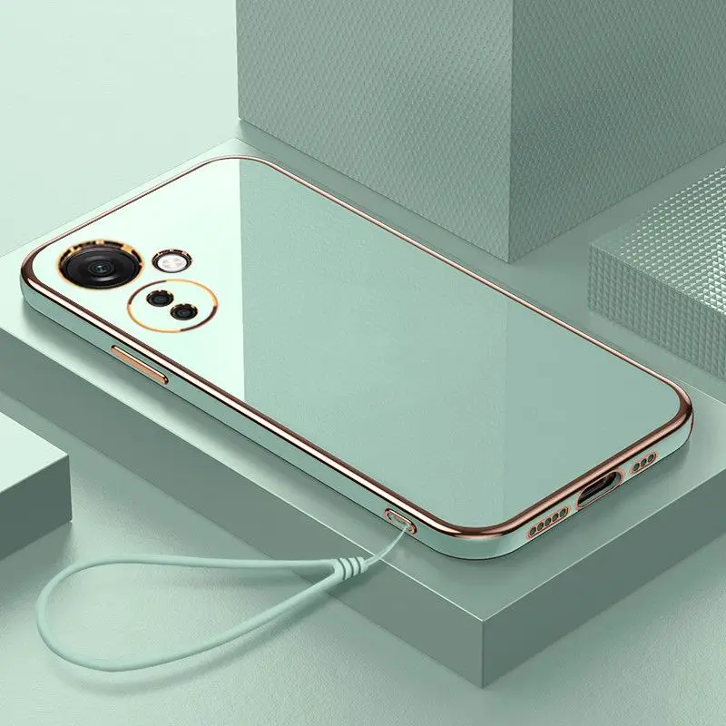 For Oppo Reno11 F Case OPPO Reno11F Phone Case oppo Reno 11F Case oppo CPH2603 Luxury Square Plating Shockproof Back Cover