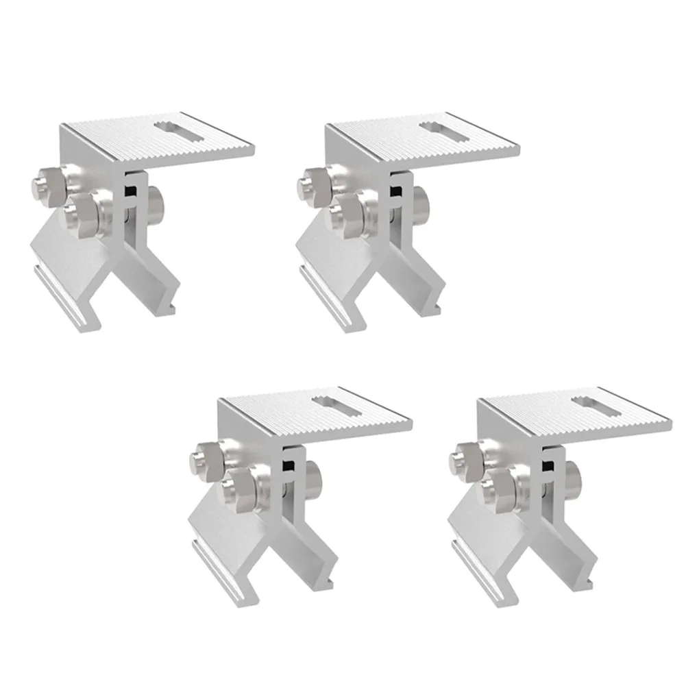

Solar Panel Mounting Solutions Aluminum Clips Outdoor Solar Hardware Aluminum PV Bracket Anodized Aluminum Material