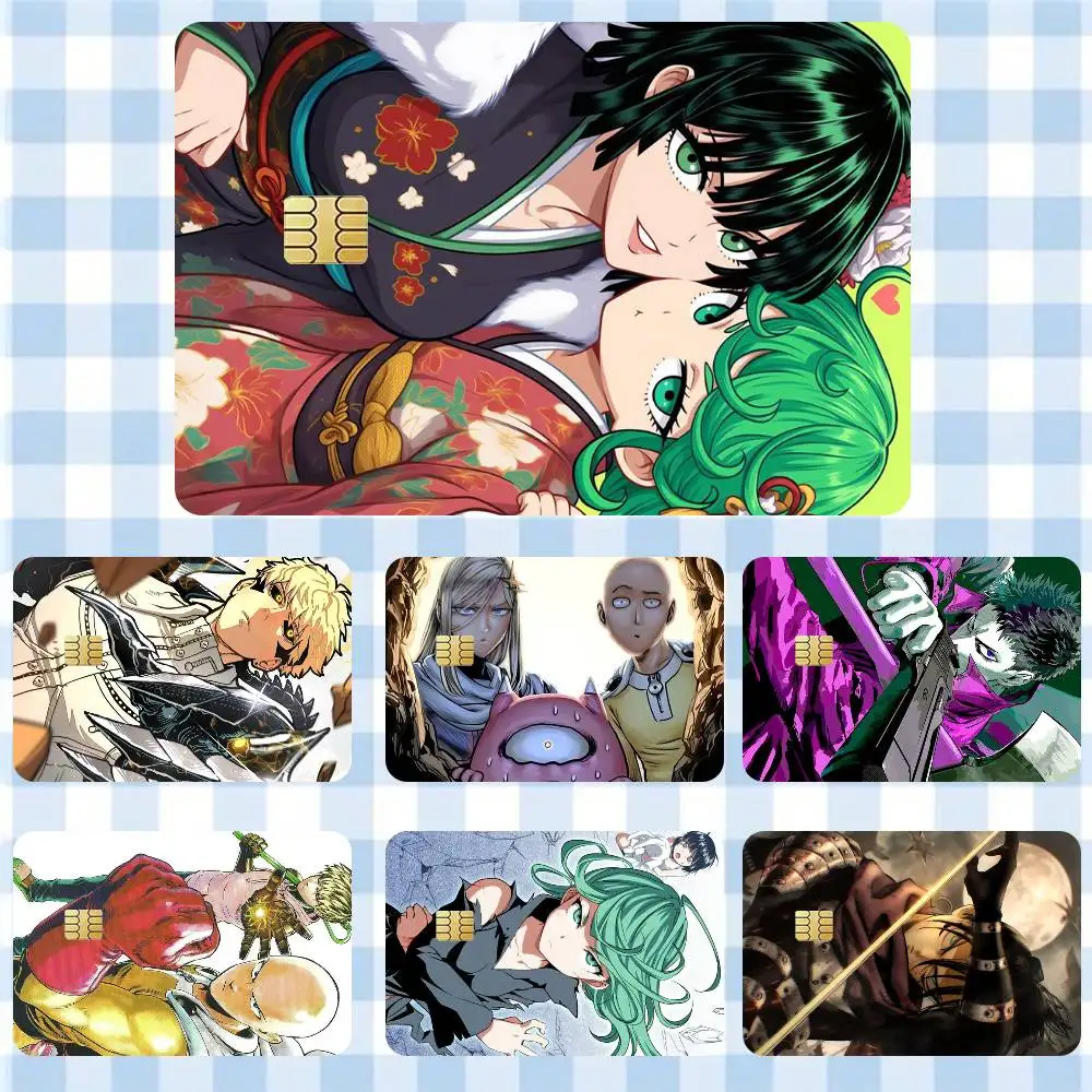 

Anime T-Tatsumaki One Punch Man Sticker Film Tape Skin for Credit Card Debit Card Waterproof Stickers Cartoon