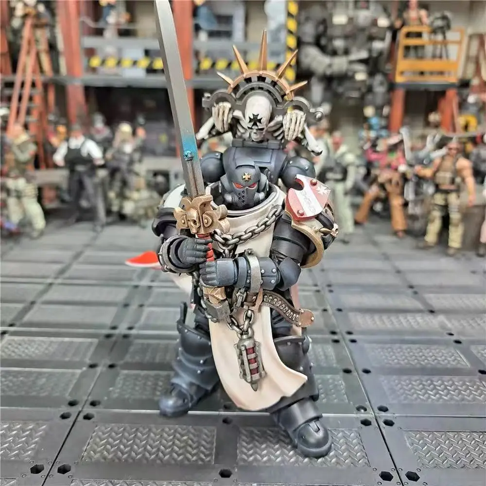 

【JOYTOY】1/18 Фигурка Warhammer 40K Marshal Baldeckrath Черные тамплиеры Игрушечная модель с орнаментом