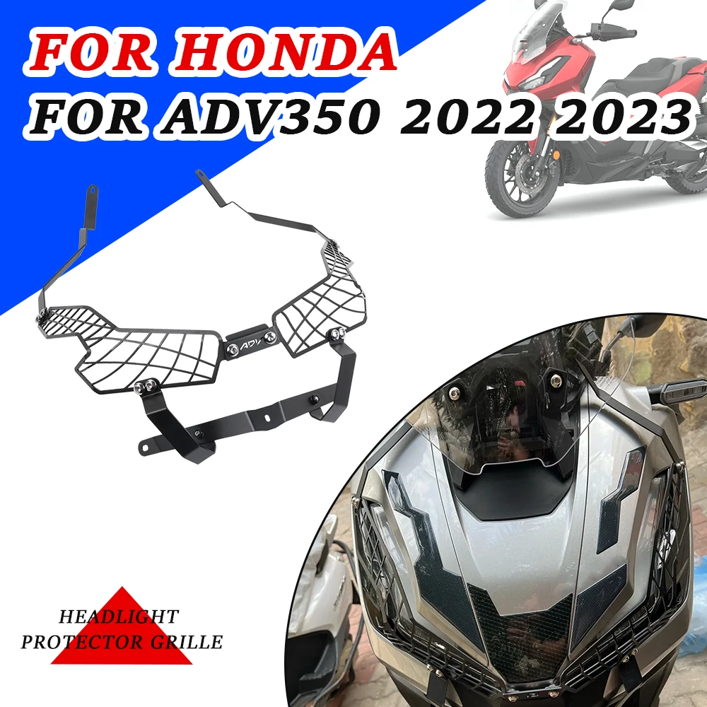 For ADV350 Headlight Protector Grille For HONDA ADV350 ADV 350 350ADV 2022 2023 Motorcycle Headlamp Cover Guard Grill Mesh Guard