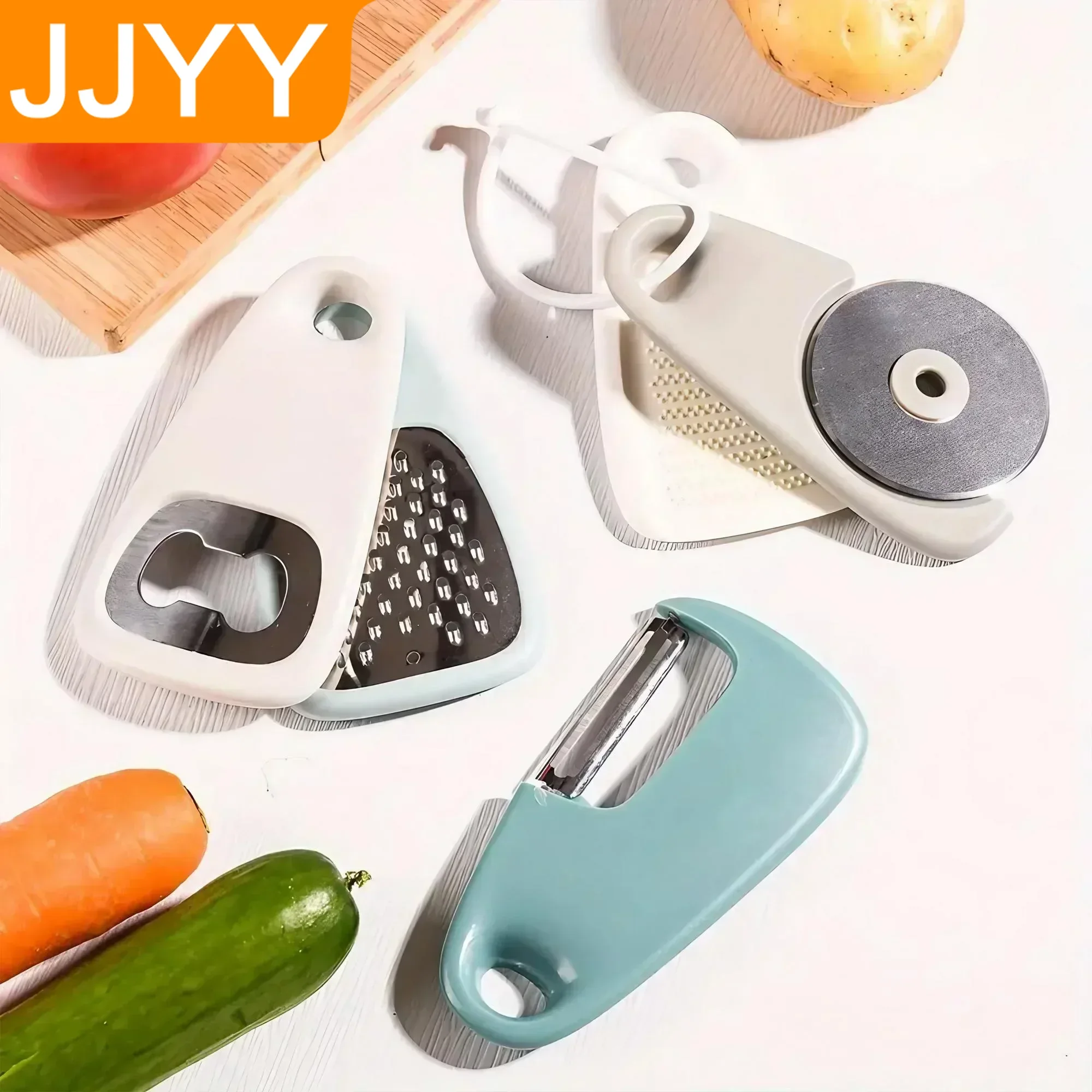 

Набор кухонных инструментов, 5 шт., овощечистка, резак для пиццы, мясорубка, терка, открывалка для бутылок, многофункциональные кухонные гаджеты, домашний кемпинг