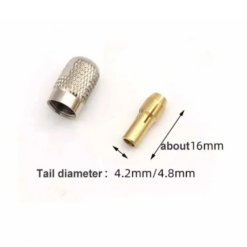 10/11PCS Mini Drill Collet Chuck Diameter 0.8-3.2mm Brass Chucks and M7/M8 Nut For Dremel Rotary Tool Power Tool Accessories Set