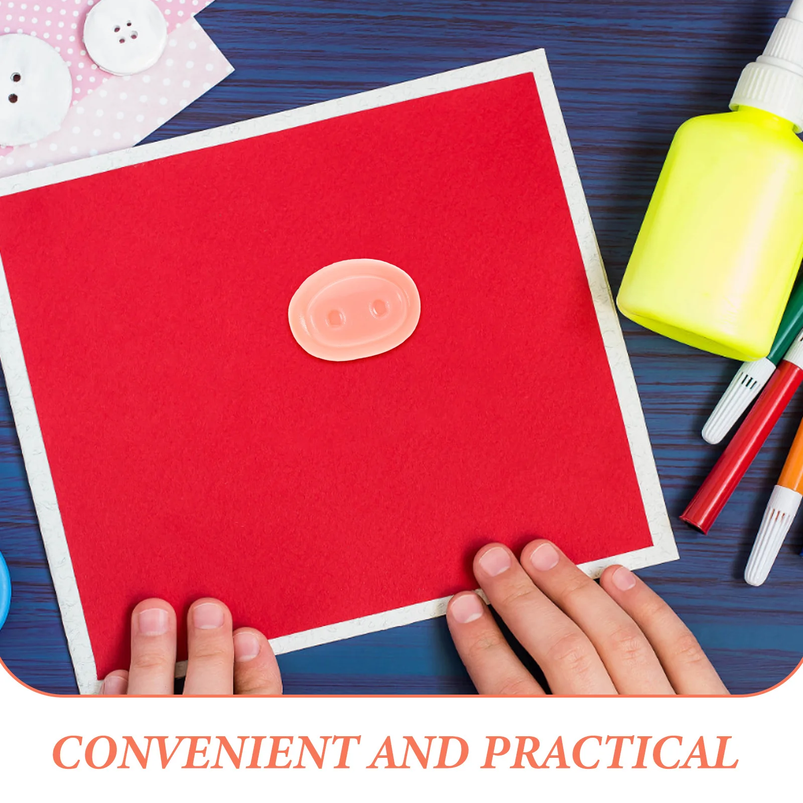 30 Sets Schweinenase-DIY-Set zum Basteln von Tieren, ausreichende Menge für mehrere Projekte, praktisches Ersatzdesign