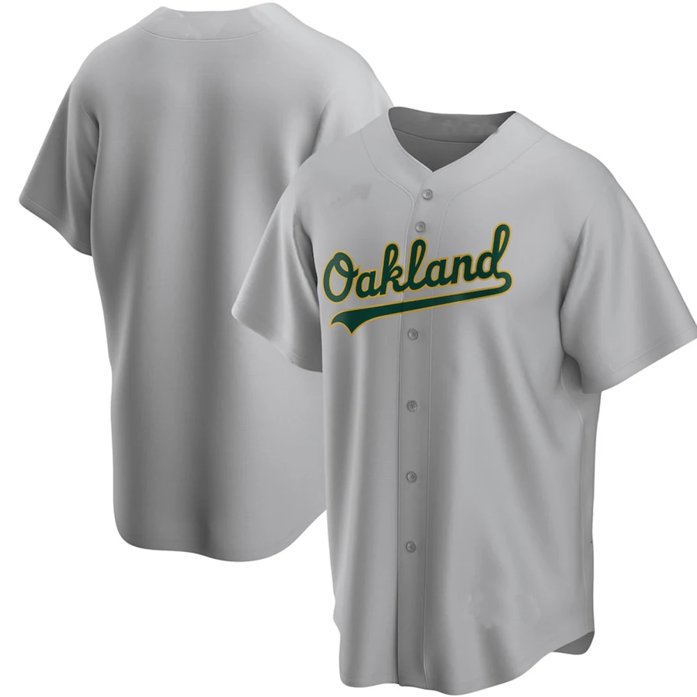 Oakland men\'s baseball uniform training shirt sweat-absorbent, breathable and refreshing men\'s training uniform