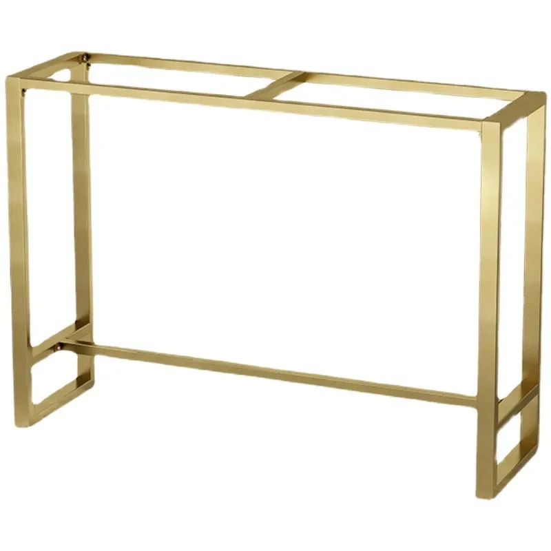 

Stainless steel bar table foot bracket household light luxury brushed milk tea shop high foot legs