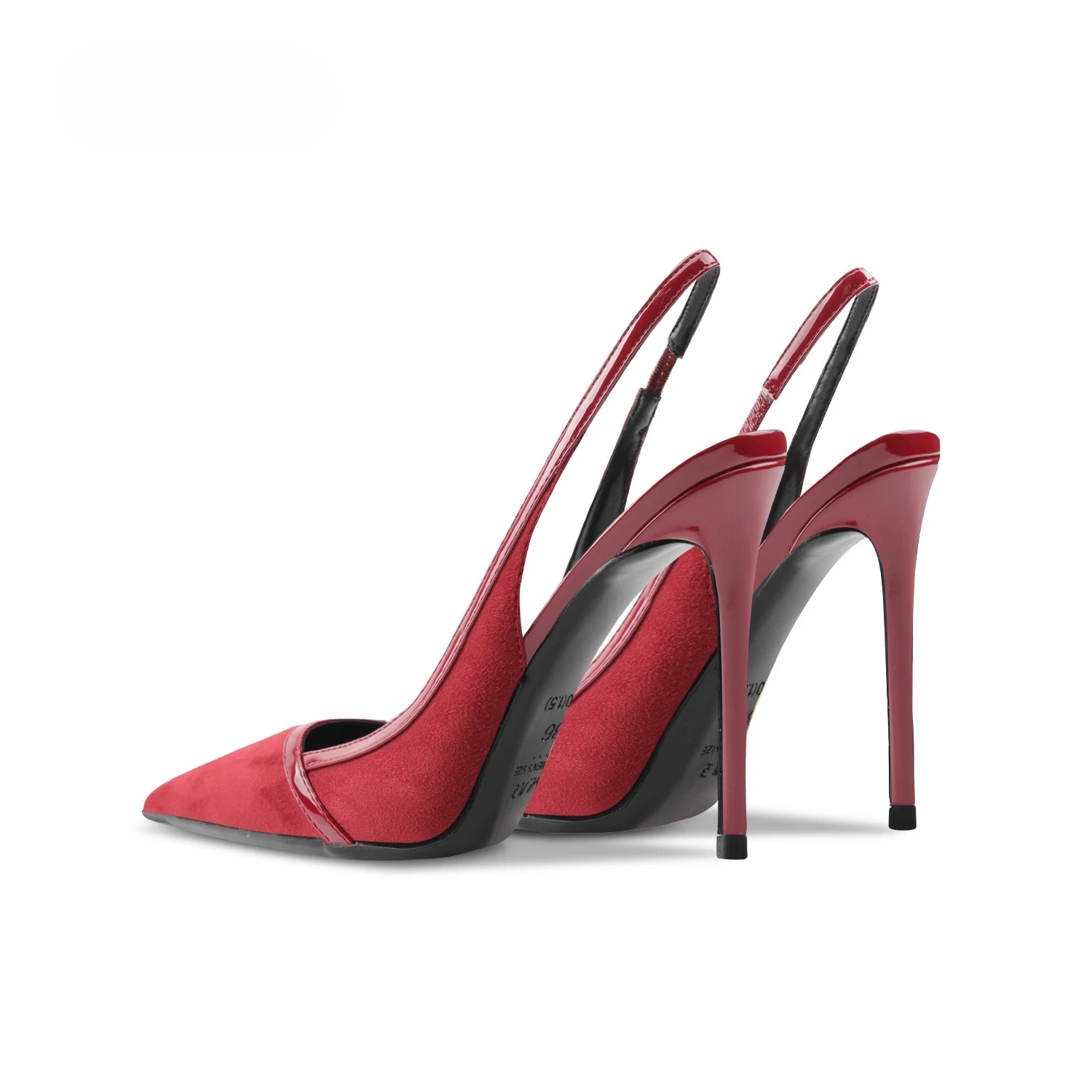 Wine Red Suede High-heeled Summer New Shallow Mouth Pointed Thin Heel Party Sexy and Fashionable Single Shoe image 3