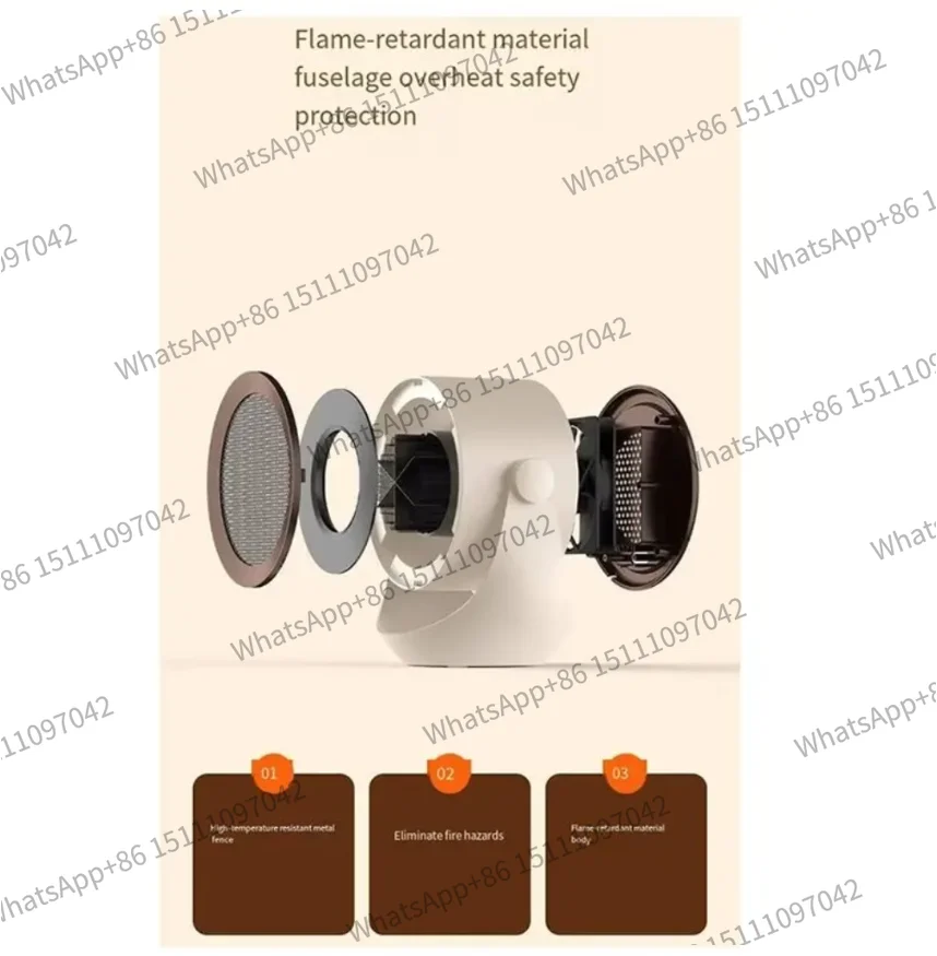 Mini Desktop Heater Fan, Portable Radiator For Home And Office, Winter Room Warmer, Heating Apparatus Appliance