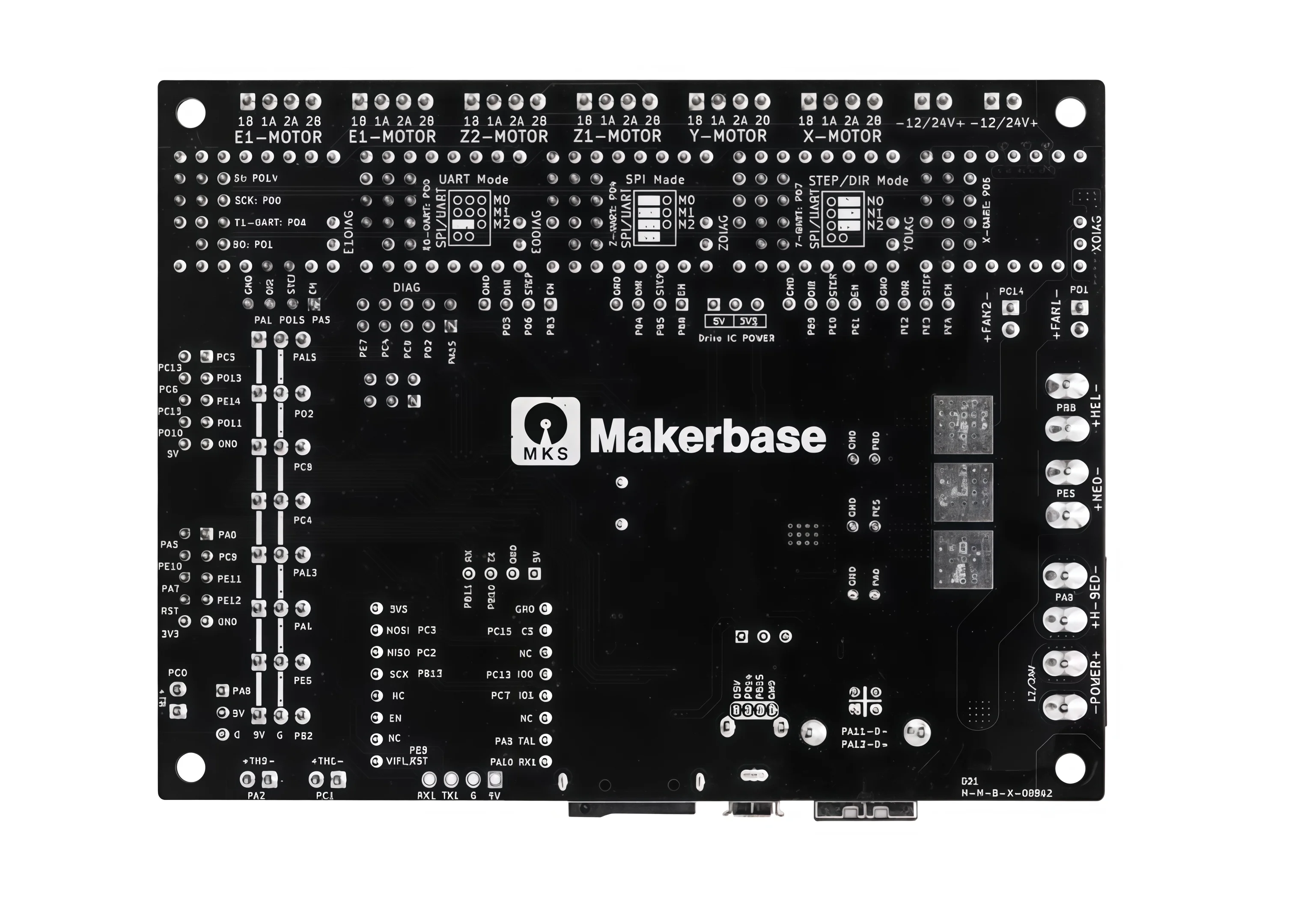 Makerbase MKS Robin Nano V3.1 3D printer motherboard with M4 core and TFT touchscreen.