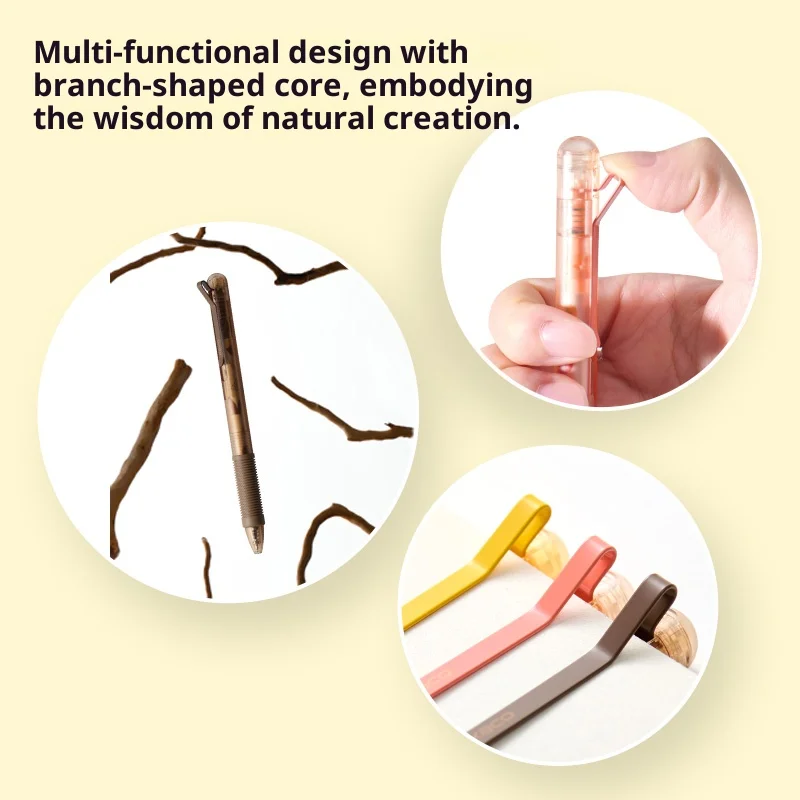 

KACO 3pcs Set K1 Press Gel Pen 0.5 Fun Decompression Creative Quick Drying Stationery Pen Super Comfortable Soft Rubber Pen Grip