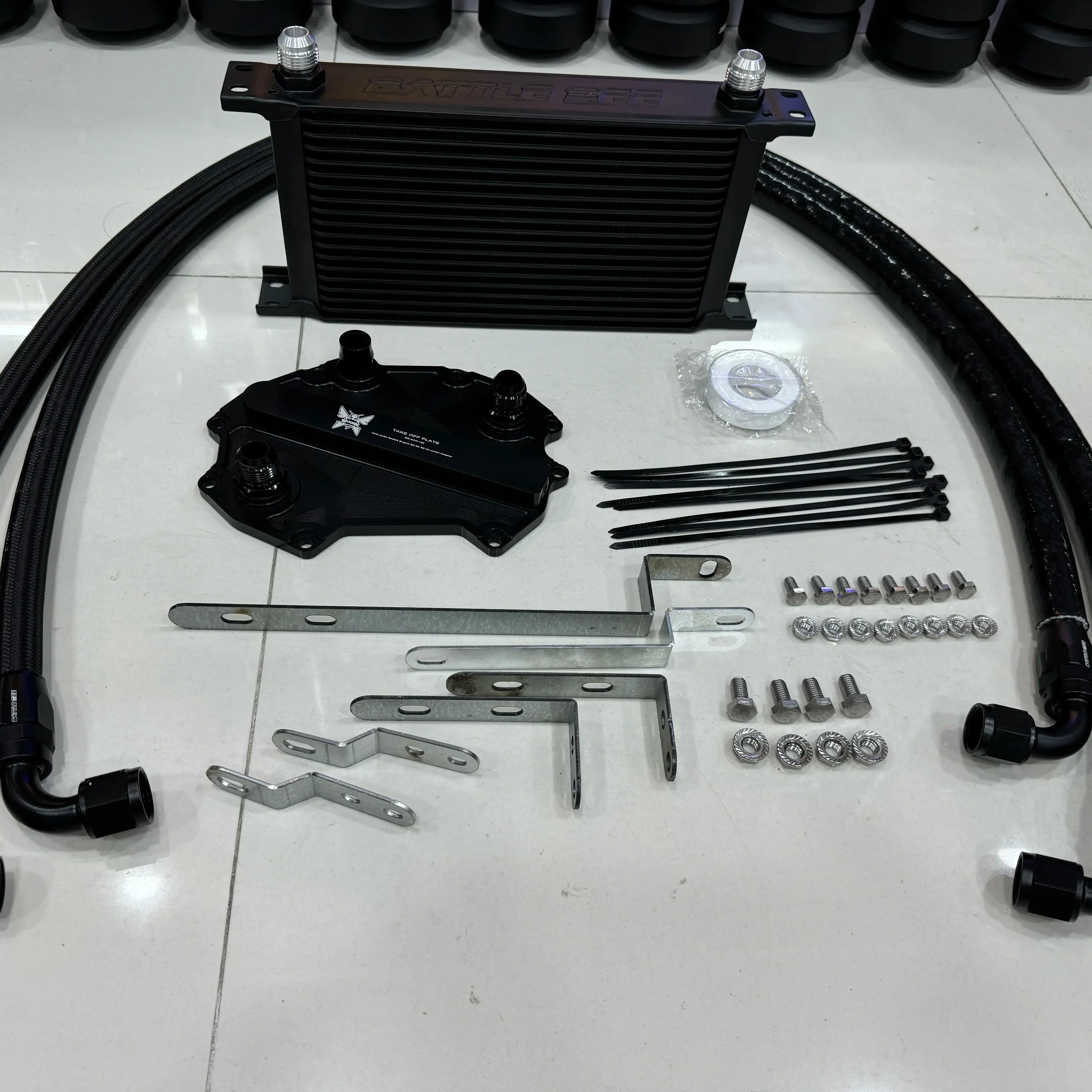 Battlebee Engine Oil Cooler kit for B9 S4 S5 RS4 RS5 EA839 2.9T 3.0T Aluminum Alloy BB-OCK-126