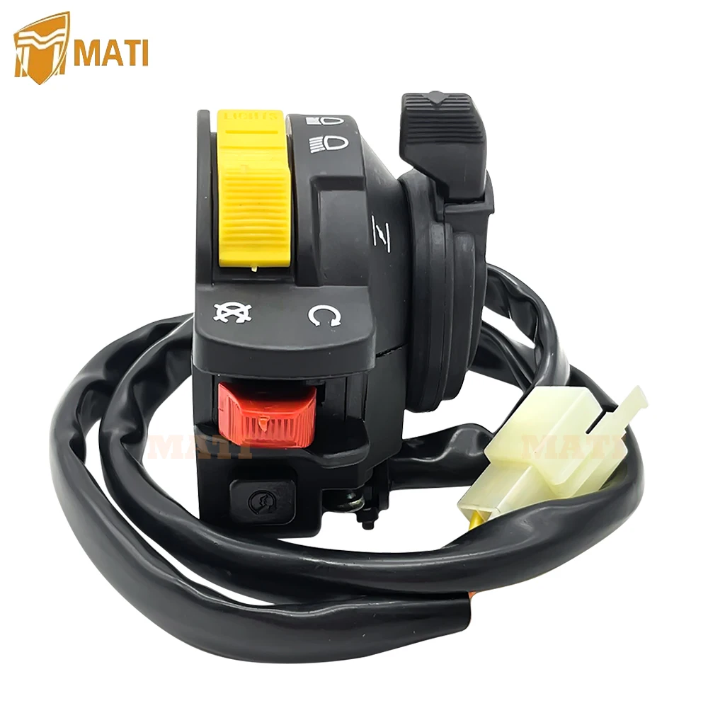 

Left Handlebar Switch Start Stop Headlight for Suzuki King Quad KingQuad QuadRunner 300 250 500 LT-F300F LT-F500F 37400-19B13