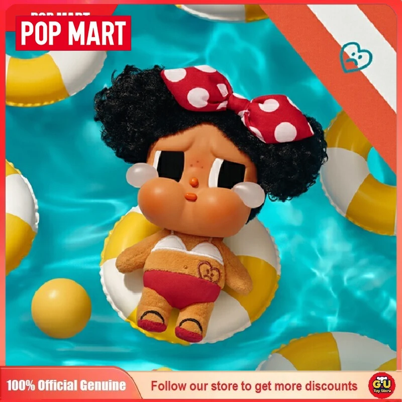 

New POP MART Crybaby Vacation Mode On Series Blind Box Vinyl Keychain Kawaii Bag Decor Collect Mystery Box Cute Surprise Gifts