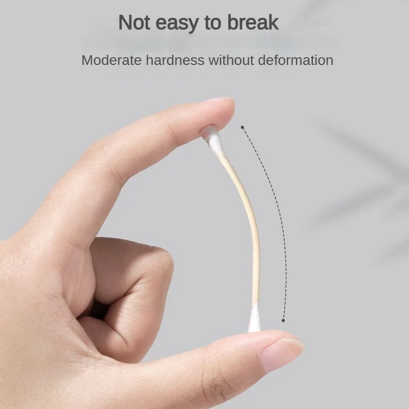 

100/500/1000 шт. одноразовые в упаковке двусторонние ватные палочки для чистки ушей инструменты для макияжа чистящие палочки для макияжа ватные палочки наконечник