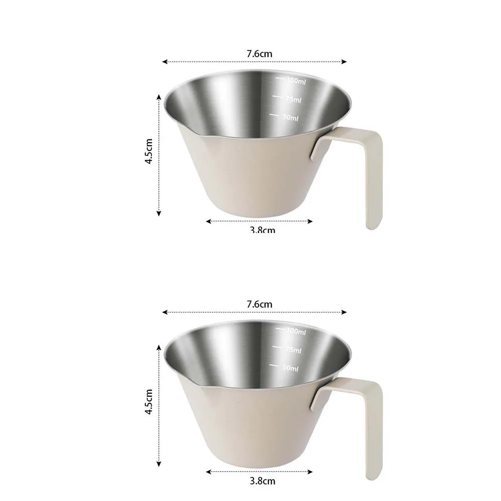 100ml Coffee Cup Coffee Extraction Cup with Scale 100ml Making Cup 3 Color Espresso Measuring Cup Kitchen Tools Cup Wholesale view 6