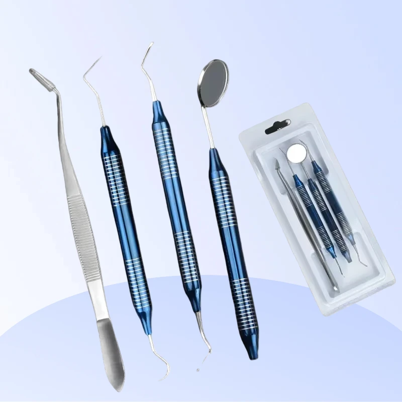 

Dental Oral Cleaning Kit Scraper Mirror Scaler Set Plaque Remover Stainless Steel Care High Temperature Dentist Oral Care Tools
